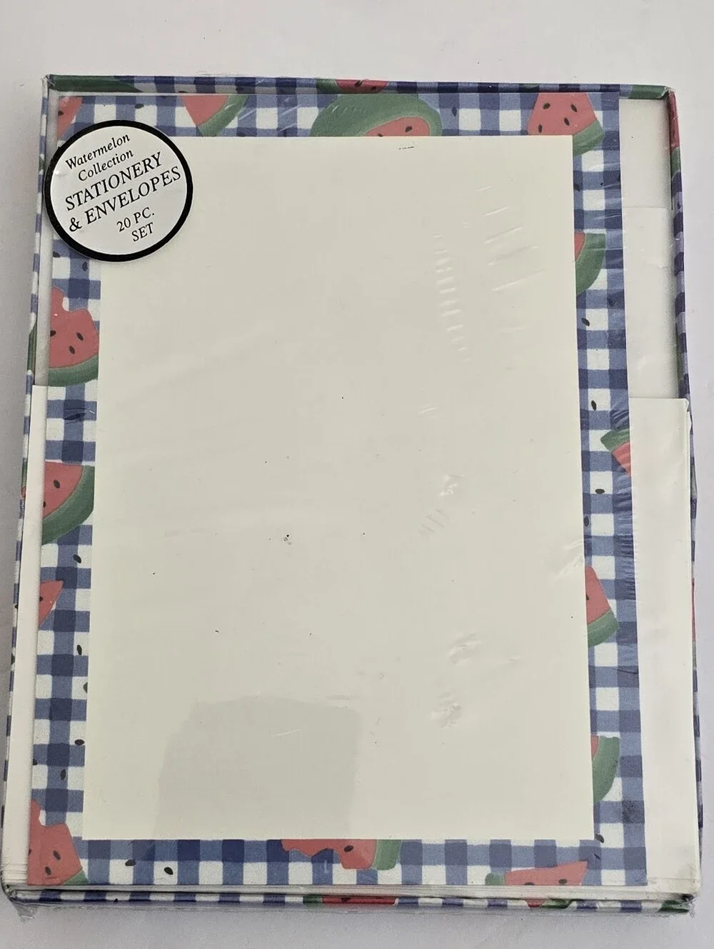 new vintage MAGIC CREATIONS Watermelon Stationery & Envelopes 20‎ pc boxed Set